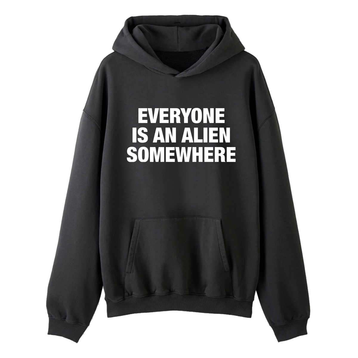 Black top alien hoodie