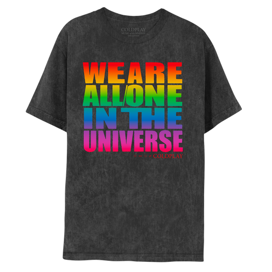 2023 We Are All/One In The Universe Music Of The Spheres World Tour Tee