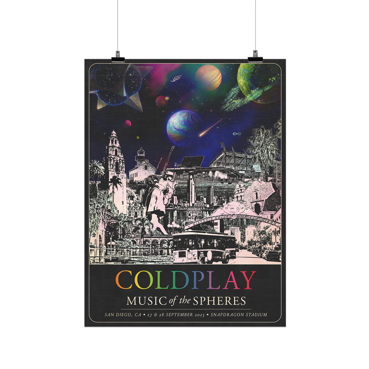 San Diego Music of the Spheres Tour Poster – Coldplay US San Diego Music of the Spheres Tour Poster – Coldplay US