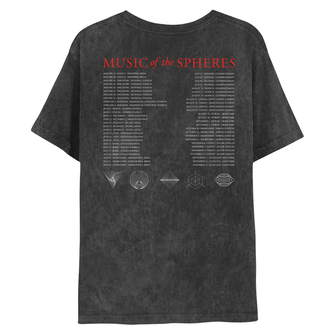 Alien Radio Music Of The Spheres World Tour 2024 Tee