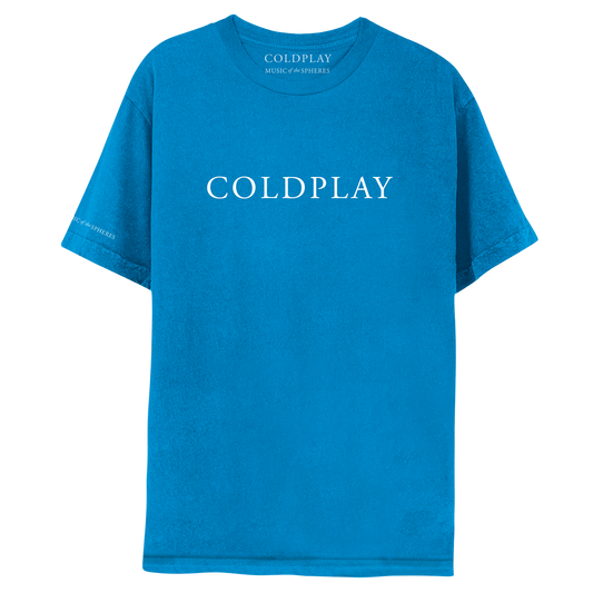 MUSIC OF THE SPHERES - BLUE TEE-Coldplay