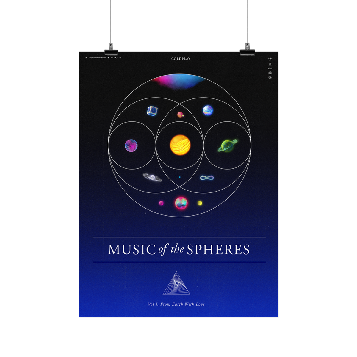 Music Of The Spheres Lithograph – Coldplay US Music Of The Spheres Lithograph – Coldplay US