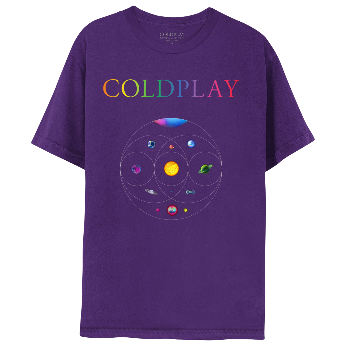 Coldplay peacock top t shirt