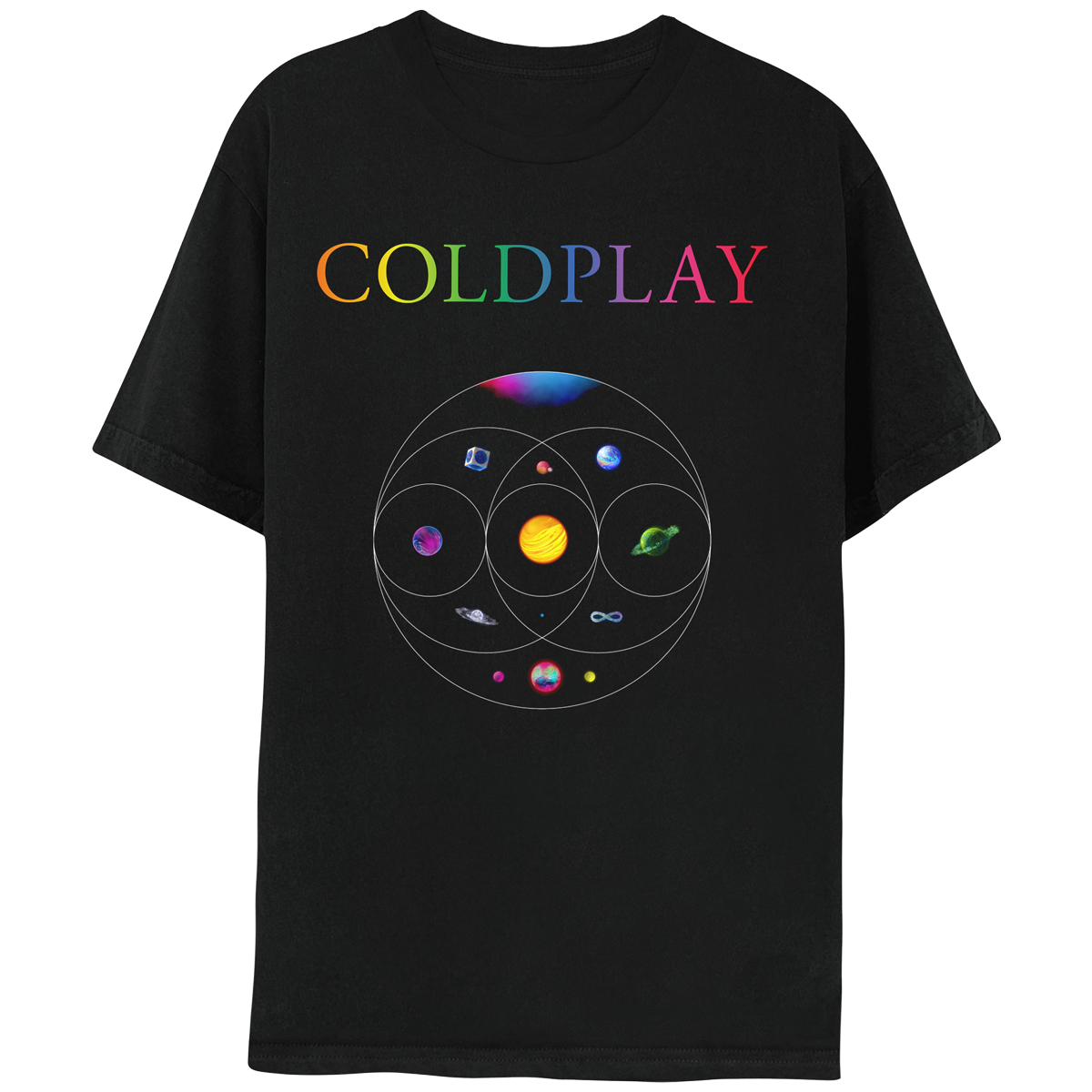 Music Of The Spheres World Tour 2022 Tee - Black – Coldplay US Music Of The Spheres World Tour 2022 Tee - Black – Coldplay US