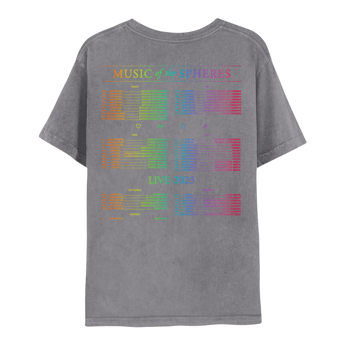 2023 Music Of The Spheres World Tour Tee
