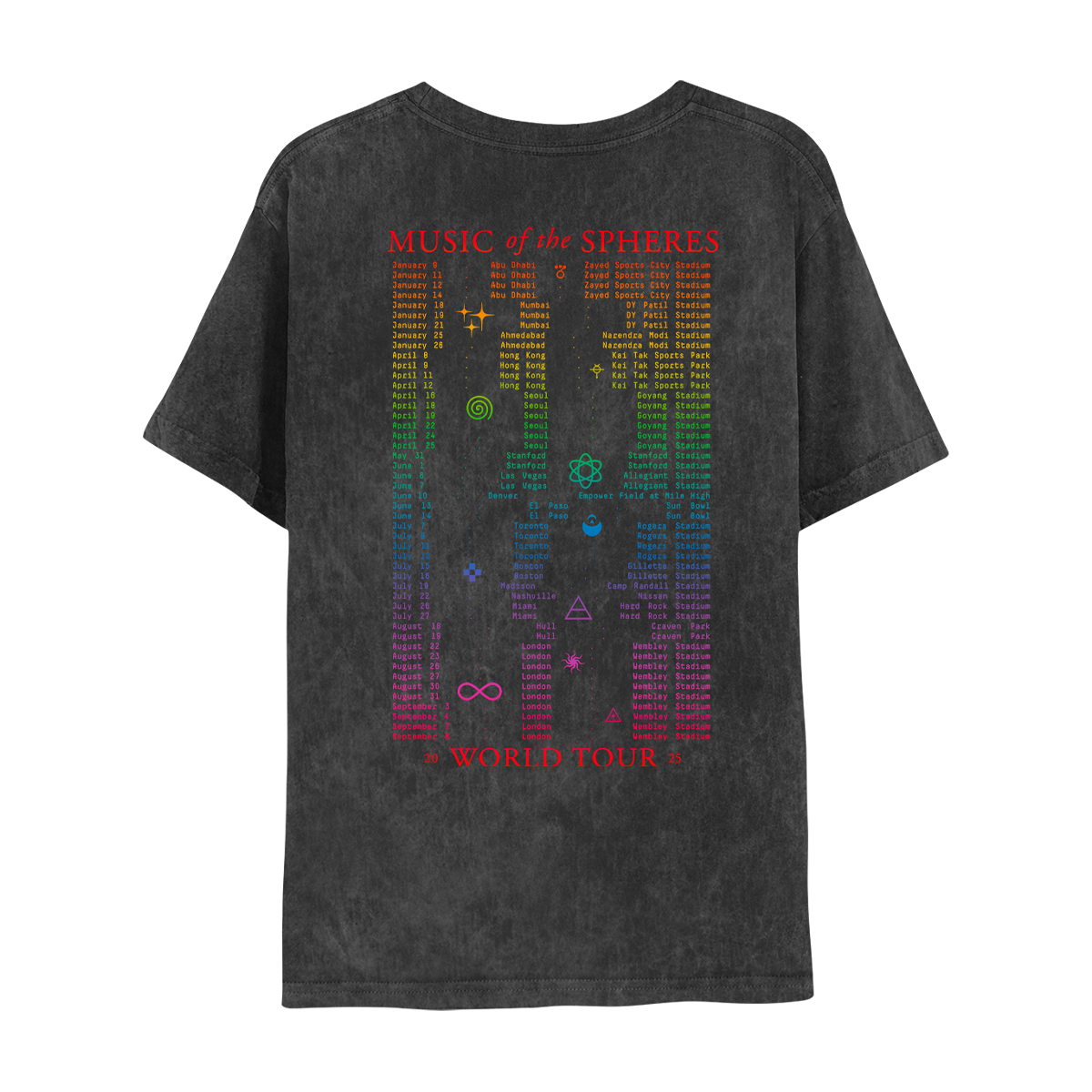 TOUR COLLECTION – Coldplay US TOUR COLLECTION – Coldplay US