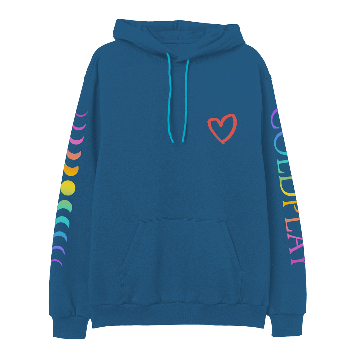 2025 MUSIC OF THE SPHERES WORLD TOUR HEART HOODIE Coldplay US