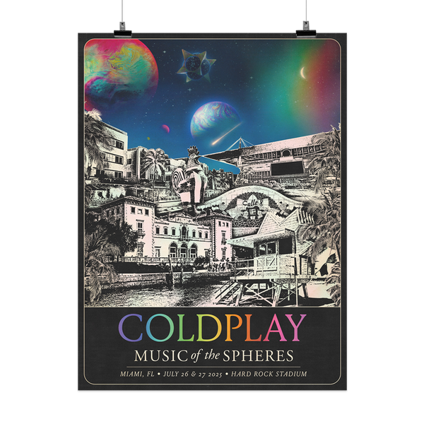 COLDPLAY 日本1500枚限定 リトグラフ　ポスター COLDPLAY 日本1500枚限定 リトグラフ ポスター COLDPLAY 日本1500枚