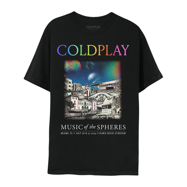 MIAMI MUSIC OF THE SPHERES LIMITED EDITION TOUR TEE – Coldplay US