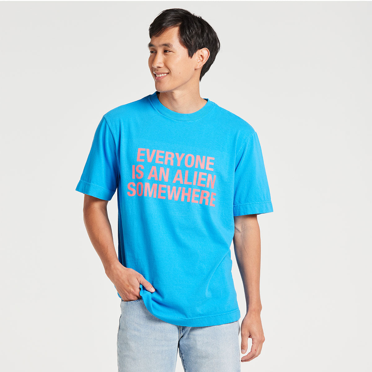 Everyone Is An Alien Somewhere Tee - Blue