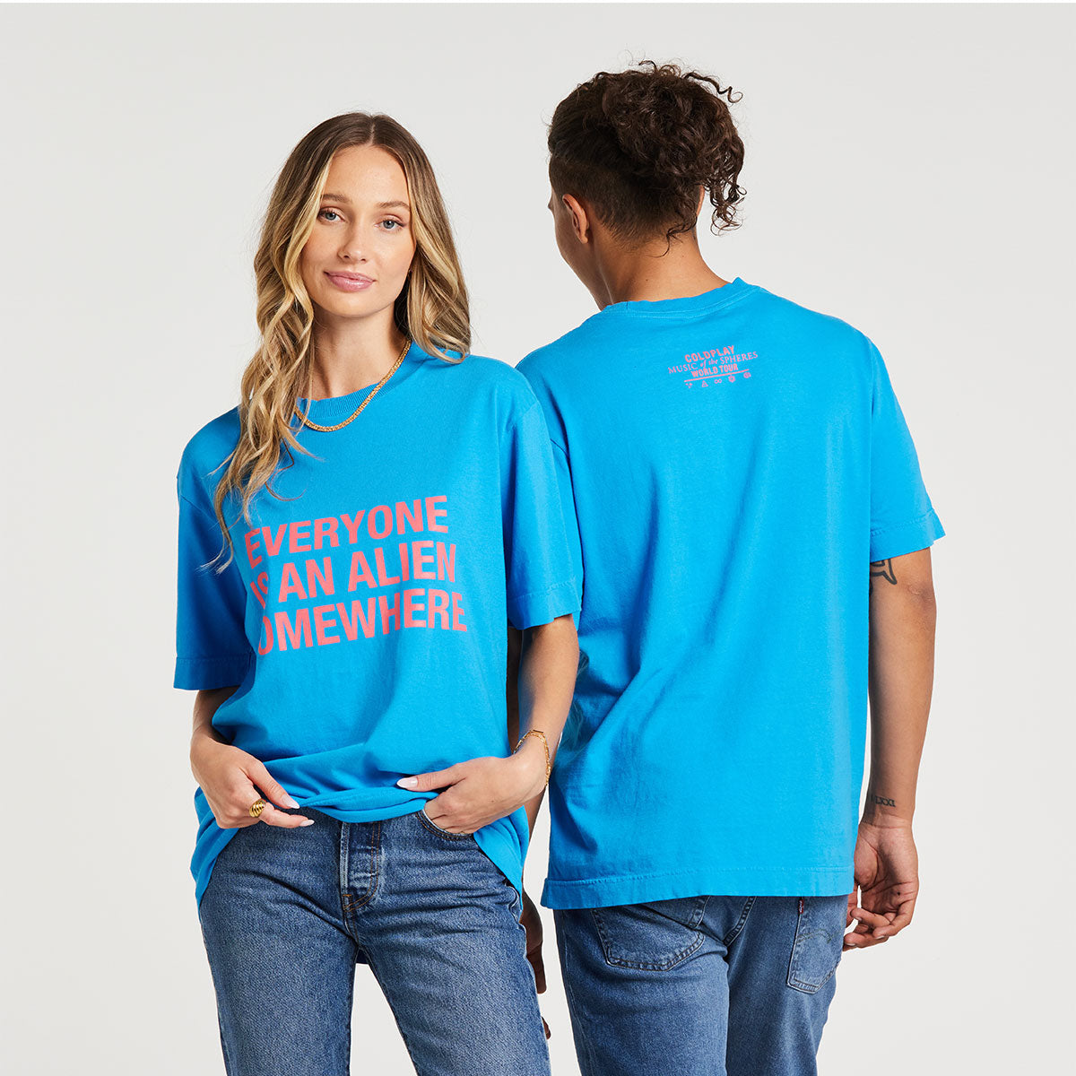 Everyone Is An Alien Somewhere Tee - Blue