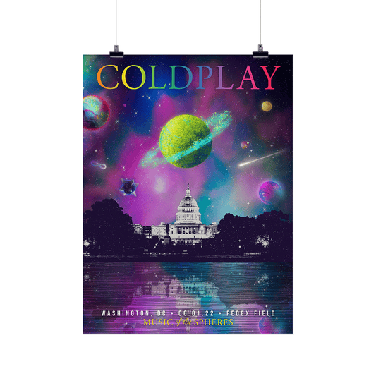 Washington D.C. June 1 Music Of The Spheres Tour 2022 Poster - Limited Edition