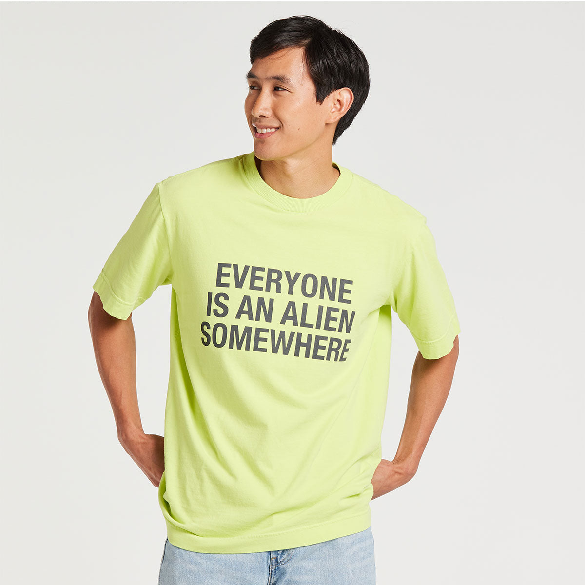 Everyone Is An Alien Somewhere Tee - Green