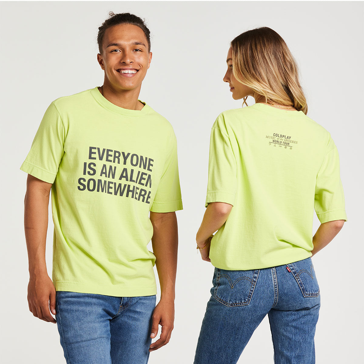 Everyone Is An Alien Somewhere - Green Tee