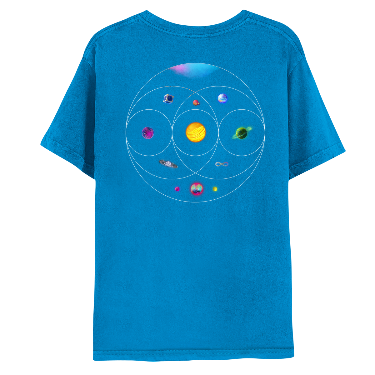 MUSIC OF THE SPHERES - BLUE TEE-Coldplay