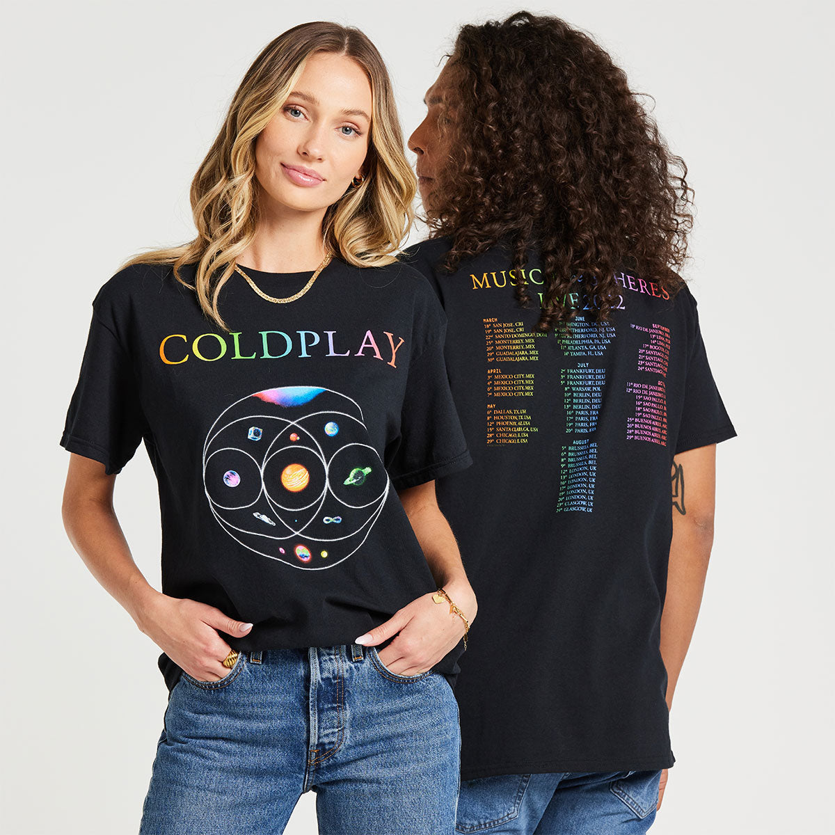 Coldplay music of the spheres ライブTシャツ-