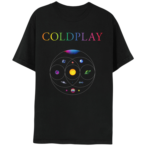 大人も着やすいシンプルファッション Music Of The Spheres World Tour 2022 Tee – Coldplay US ミュージシャン
